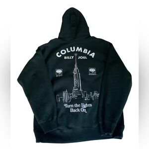 Billy Joel Turn The Lights Black On Black Heavyweight Hoodie
